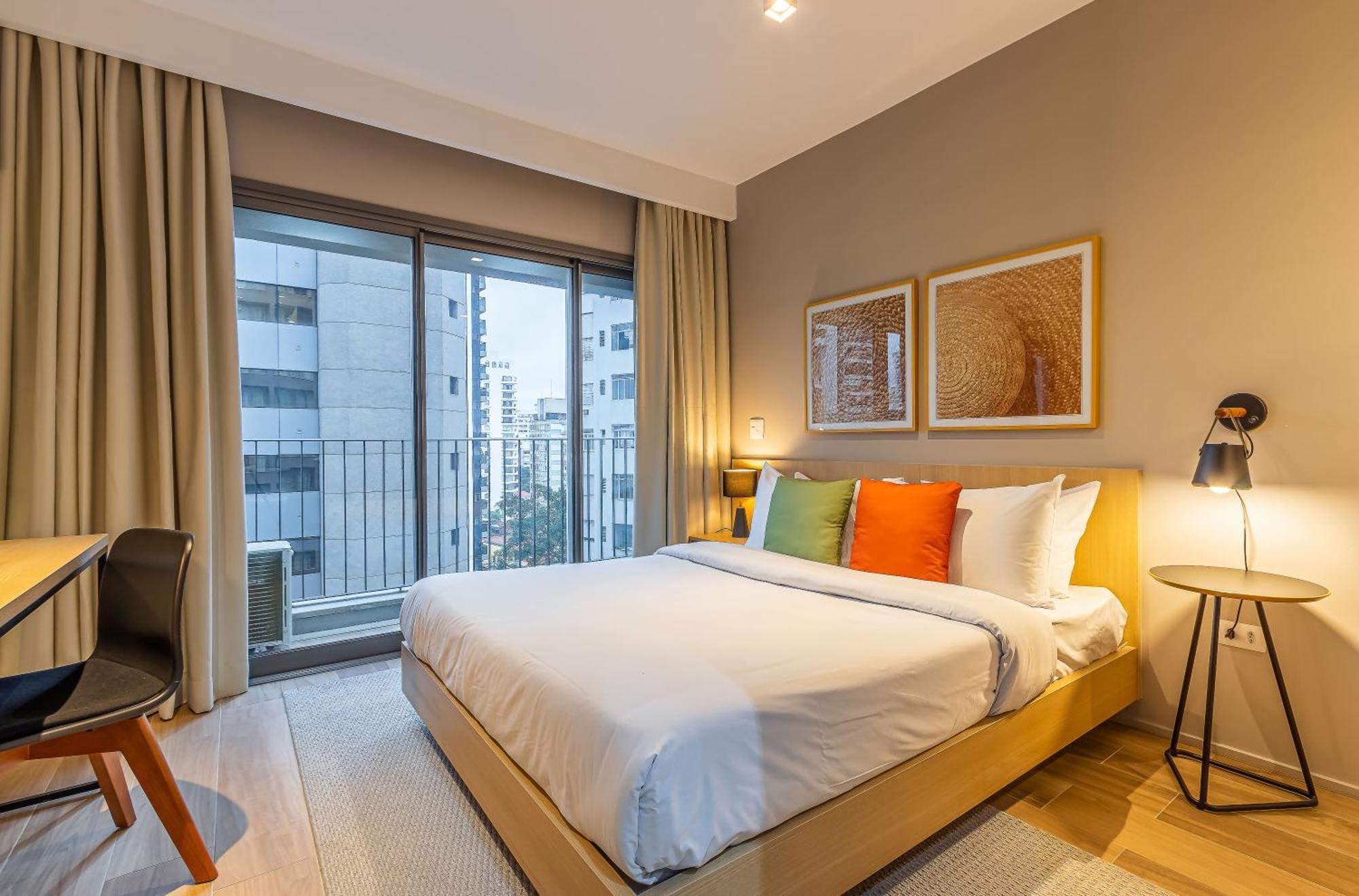 Apartamentos Proximos Ao Masp E A Metros Da Estacao Consolacao E Avenida Paulista - Next Haddock Sao Paulo Room photo