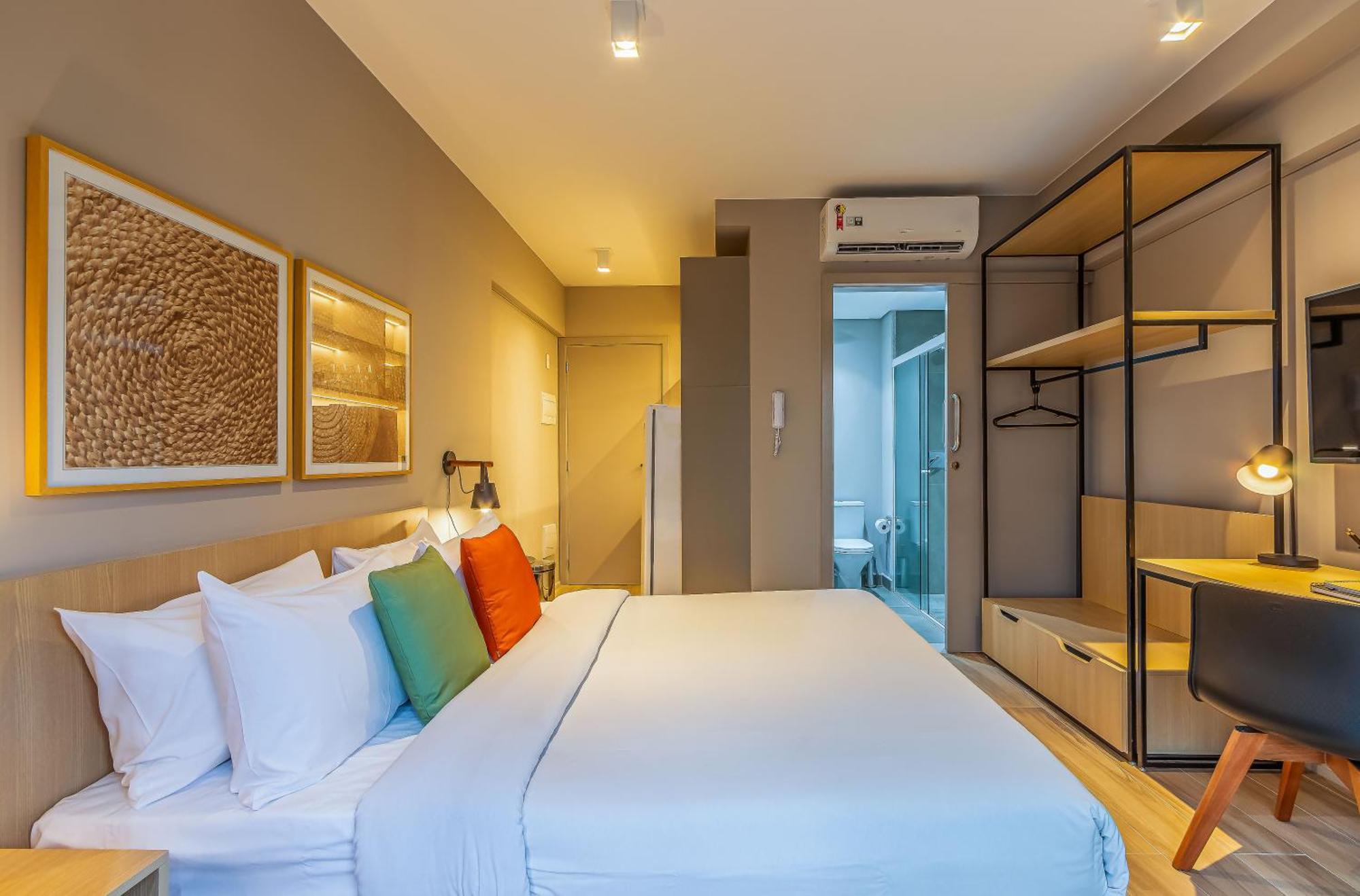 Apartamentos Proximos Ao Masp E A Metros Da Estacao Consolacao E Avenida Paulista - Next Haddock Sao Paulo Room photo